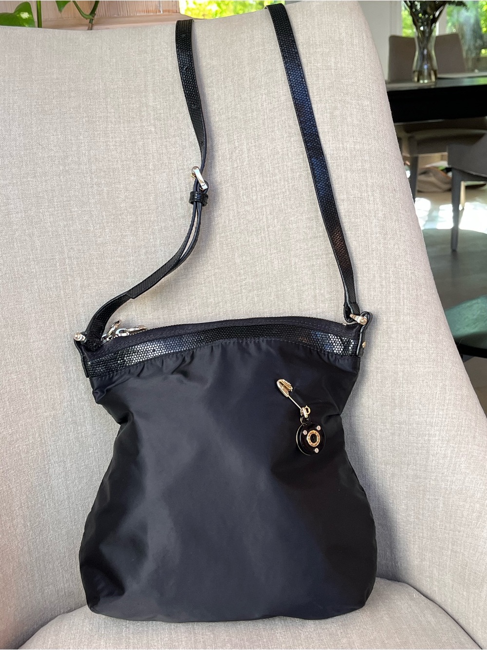 Rare Henri Bendel New York Black Crossbody Shoulder Bag - No Longer Made